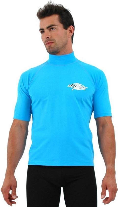 Dalset handtekening verschil Stingray heren UV surf shirt korte mouwen grote maat- azuurblauw | bol.com