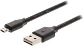Valueline Câble USB 2.0 USB 1m USB A Micro-USB B Noir