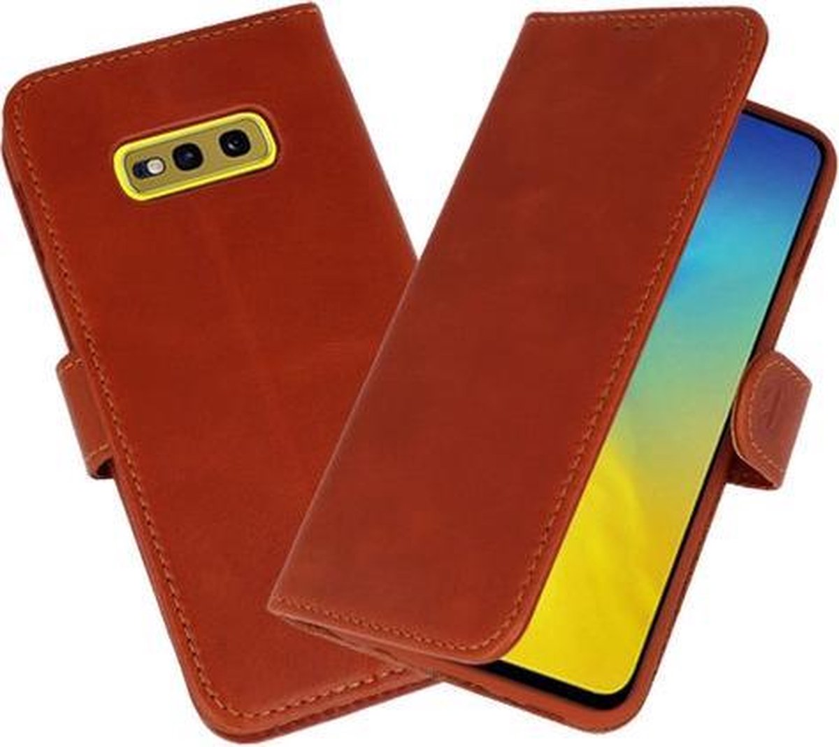 Rico Vitello Bruin Echt Leder Hoesje voor Samsung Galaxy S10e