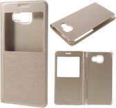 Smart Sview Case Flip cover hoesje Samsung Galaxy S7 Edge Goud