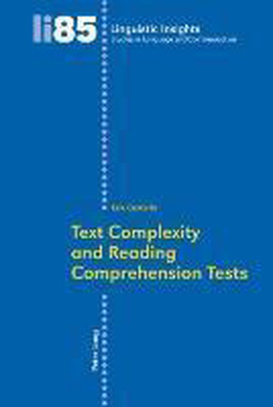 Text Complexity and Reading Comprehension Tests | 9783039117178 | Erik ...