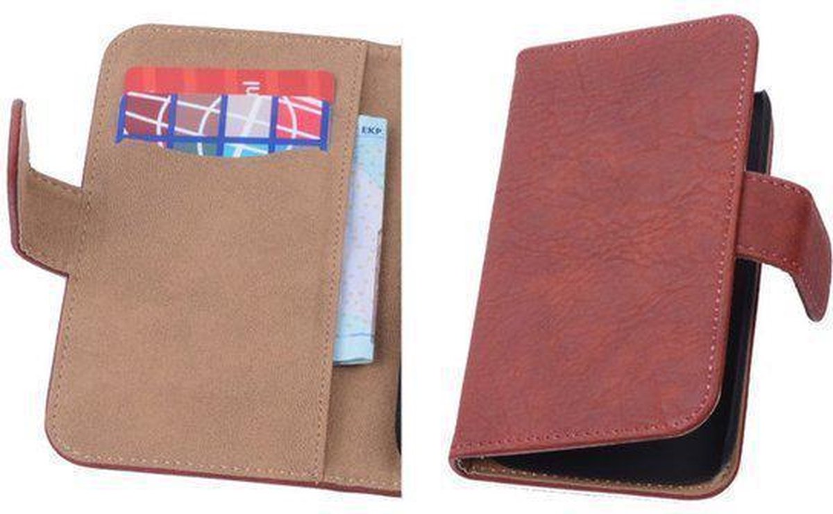 Rood Hout Samsung Galaxy S4 Mini i9190 Book/Wallet Case/Cover