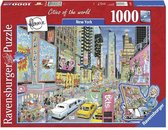 Ravensburger puzzel Fleroux New York - 1000 Stukjes