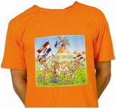 Oranje t - shirt Holland naar de top