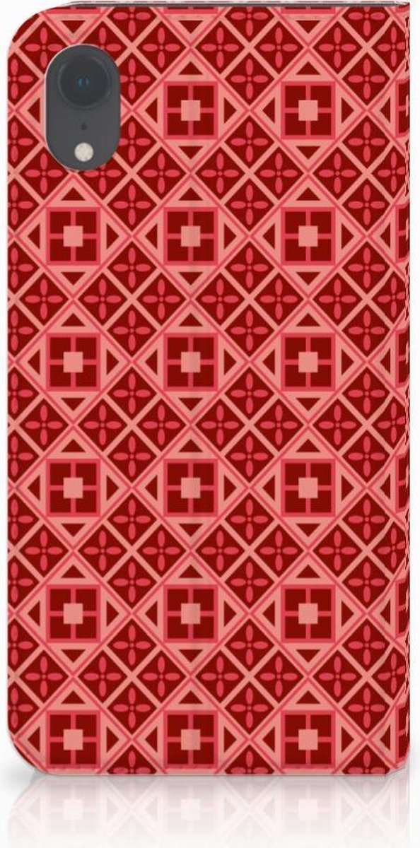 Apple iPhone Xr Hoesje met Magneet Batik Rood