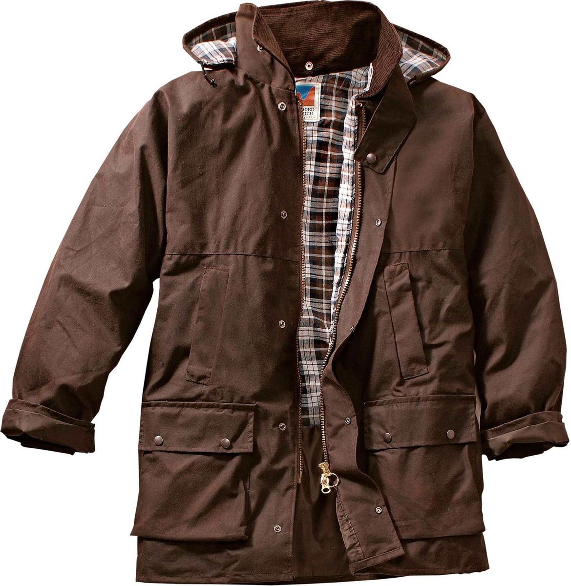 Basic Jacket Wax Bruin