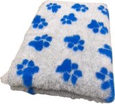 Vetbed Dierenmat Dierenkleed Xtra Soft - 2 kleur Big Paw- Grijs Blauw latex anti-slip 150 * 100 cm