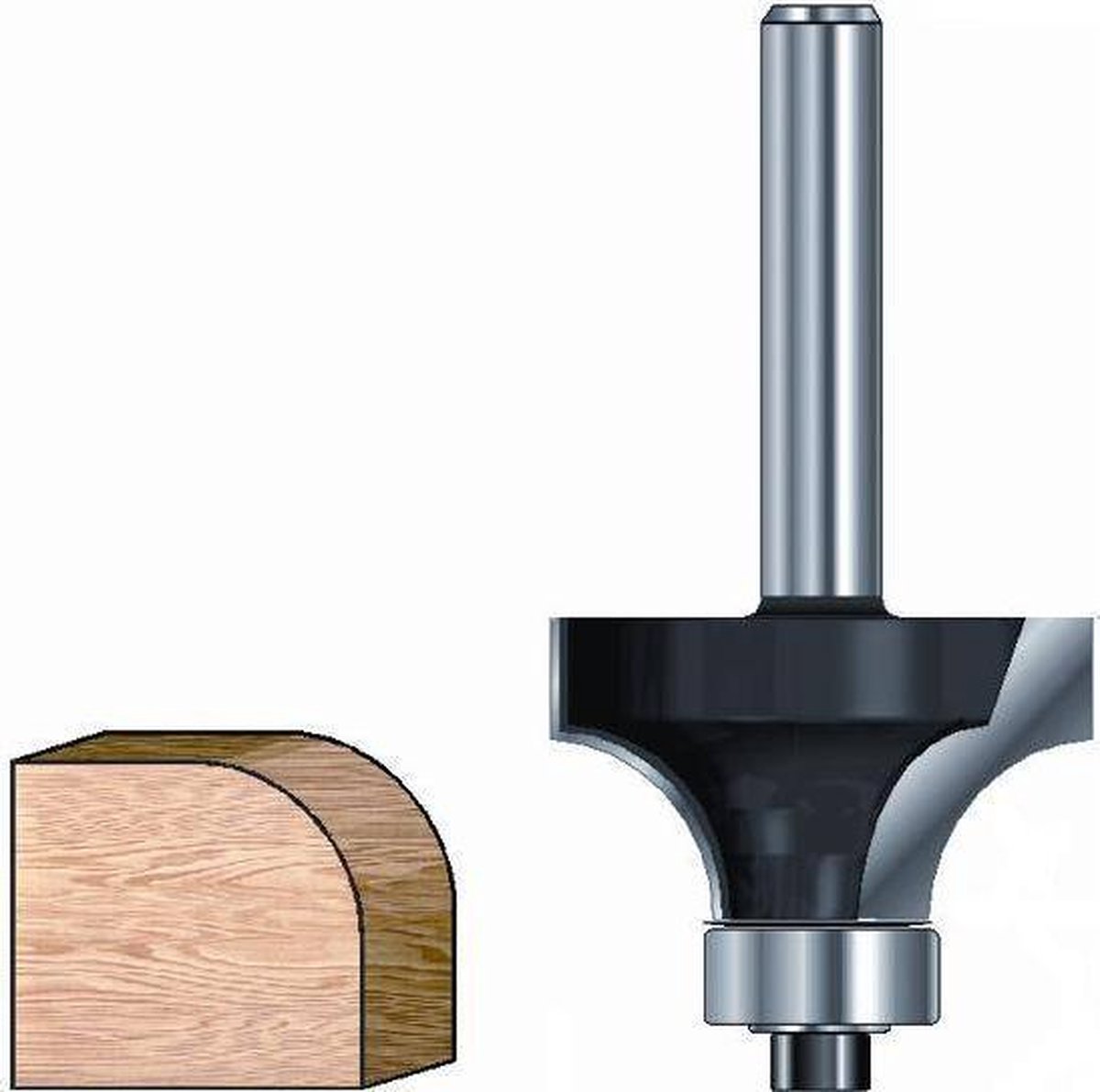 Afrondfrees HM R6 met lager Kolf 8mm Artikelnr. 7914288 EAN: 4040932142887 Merk: ENT