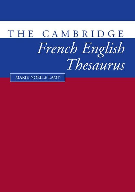 The Cambridge French-English Thesaurus - cover