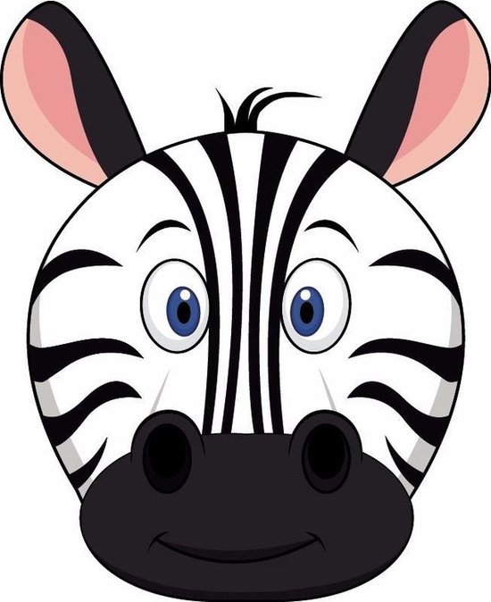 Kartonnen zebra masker voor kinderen | bol