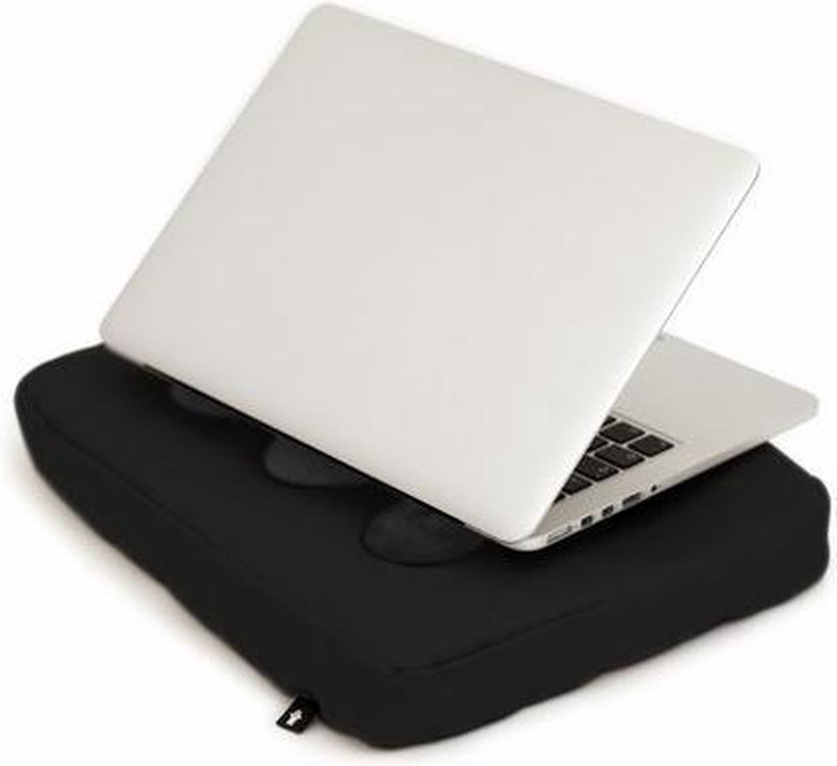 Bosign laptopkussen, laptop kussen, laptop schootkussen, laptop standaard, met siliconen doppen voor warme luchtafvoer - Zwart
