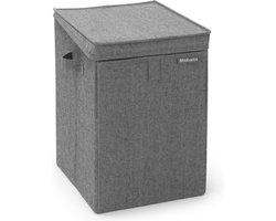 Brabantia Wasmand - met Deksel - Stapelbaar - 35 l - Pepper Black