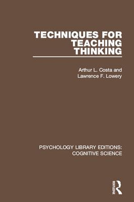 Psychology Library Editions: Cognitive Science - Techniques  ... - cover