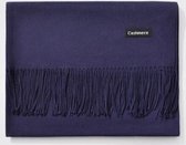 Cashmere - sjaal - blauw - donker - Winter - lente - zomer - Shawl - omslagdoek - dames - moederdag - kado