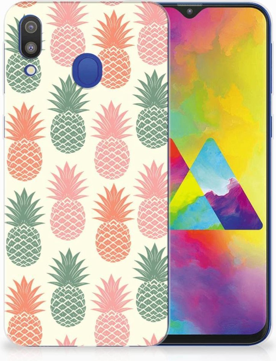 Samsung Galaxy M20 (Power) Siliconen Case Ananas