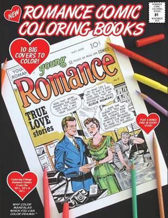 Romance Comic Coloring Book 1, Bernard O'Connor 9781518785399