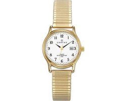 Certus 630714 goudkleurig dames horloge 29 mm 50 meter