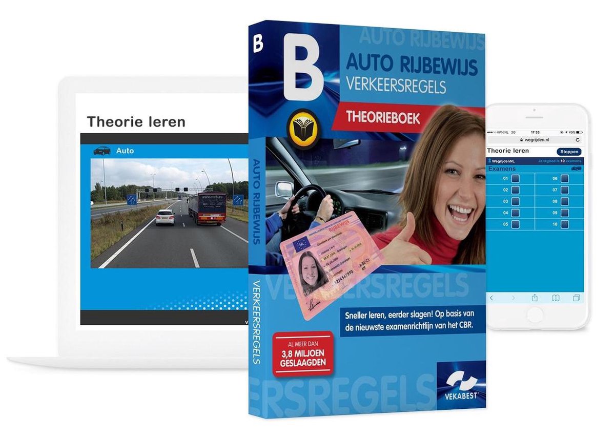 Auto Theorieboek XL - Auto Theorieboek Rijbewijs B met 40 examens & 10