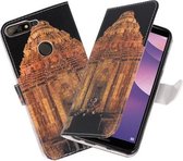 Tempel 2 booktype wallet case Hoesje voor Huawei Y7 2018 / Y7 Prime 2018