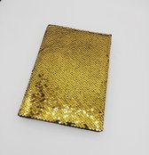 Paperclip Notitieboek 21cm x 15cm gelinieerd met sequins/pailetten