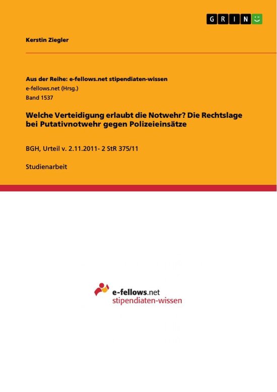 Welche Verteidigung erlaubt die Notwehr? Die Rechtslage bei  ... - cover