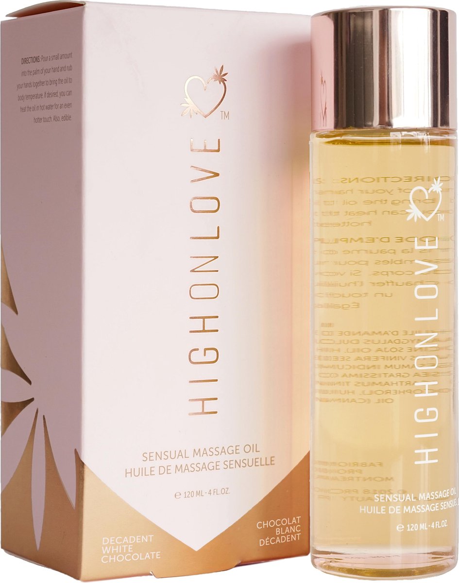 Goedkoopste High on Love Sensual Massage Olie - Witte Chocolade