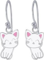 La Rosa Princesa Kawaii Kat Oorhangers - Zilver