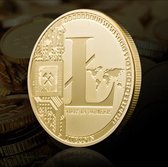 Goudkleurige Litecoin Souvenir Munt Crypto