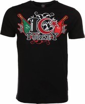 T-shirt I Love Turkey - Zwart
