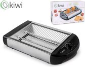 Kiwi KT6513 Flat toaster - 24x19 cm Zwart