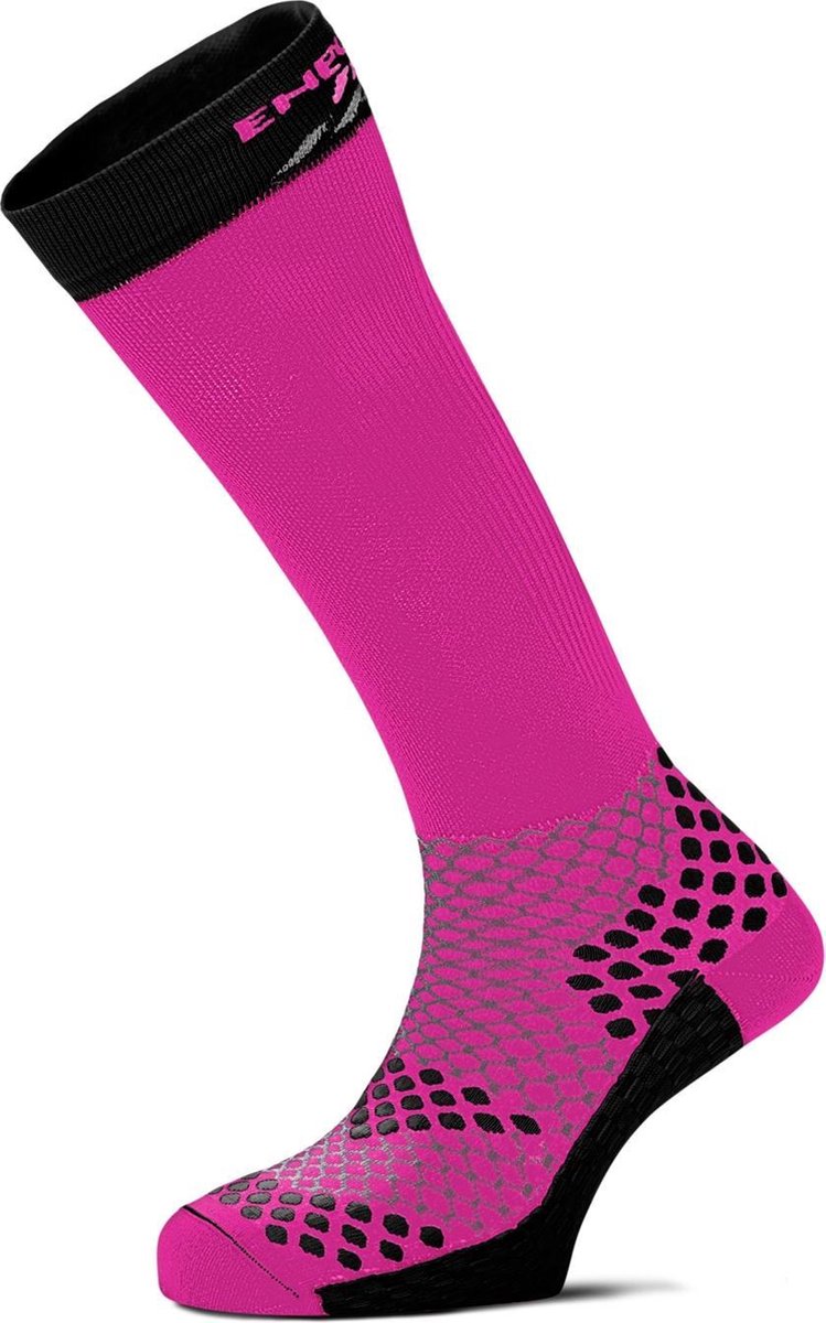 Enforma hardloopsokken pro active - Compressiekousen - Roze / Zwart - M (39-41)