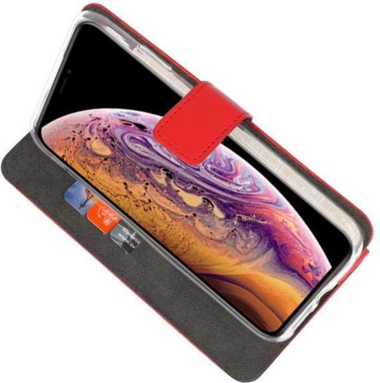 Étuis Portefeuille Coque iPhone XS Max Rouge