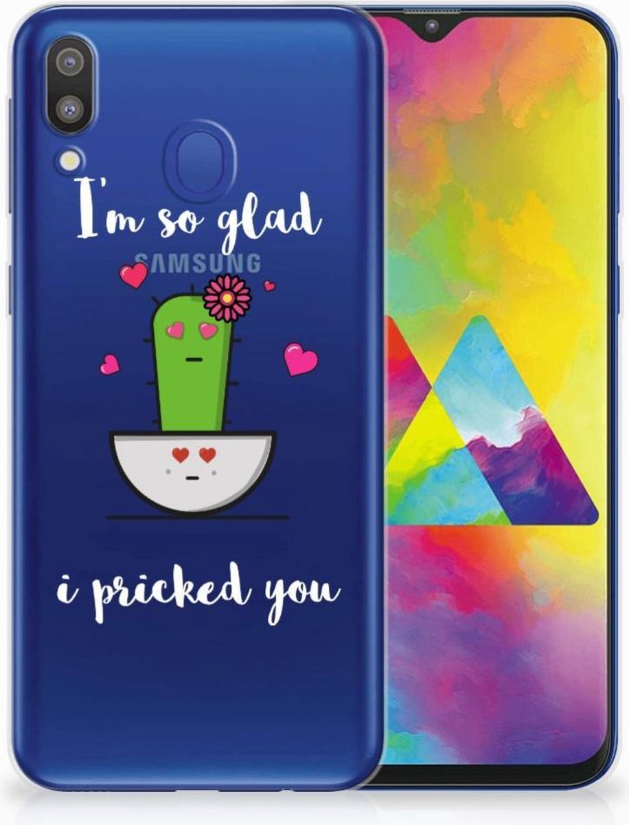 Samsung Galaxy M20 (Power) Telefoonhoesje met Naam Cactus Glad