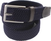 Elastische Riem - Gevlochten riem - Blauwe riem - 85 cm