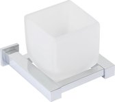 Plieger Cube bekerhouder matglas chroom