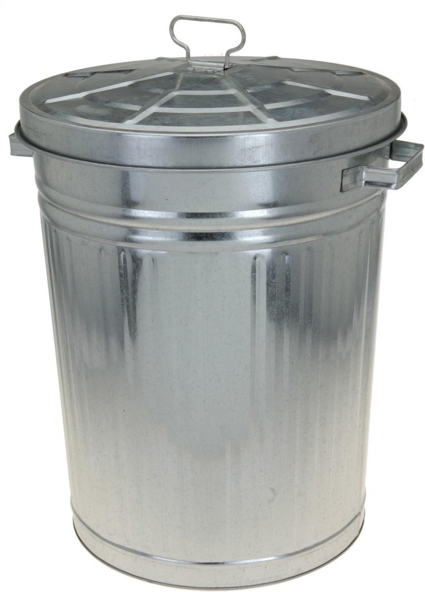 Metalen vuilnisbak - 55 liter | bol.com