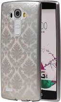 TPU Paleis 3D Back Cover voor LG G4 Zilver