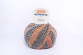 Adriafil Zebrino 60 multi-russet fancy. PAK MET 6 BOLLEN a 50 GRAM. PARTIJ 2735.