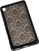TPU Paleis 3D Back Cover for Sony Xperia XA Zwart