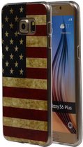 Amerikaanse Vlag TPU Hoesje voor Galaxy S6 Edge Plus G928FU