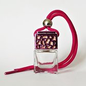 Autoparfum | Glazen geurflesje | Lavendel | Roze