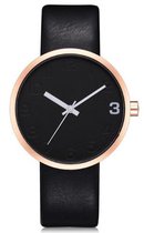 West Watch - Elegance - Tiener horloge - Zwart/ roségoud kleurig - 36 mm