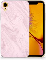 Geschikt voor iPhone Xr TPU-siliconen Hoesje Marble Pink
