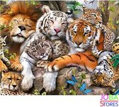 Diamond Painting "JobaStores®" Jungle Cats - volledig - 50x40cm