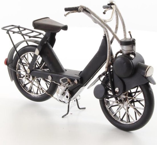 Modèle de cyclomoteur Solex - vélo en étain avec moteur auxiliaire - bidon  - noir | bol