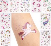 3 velletjes tattoo stickers Unicorn - eenhoorn