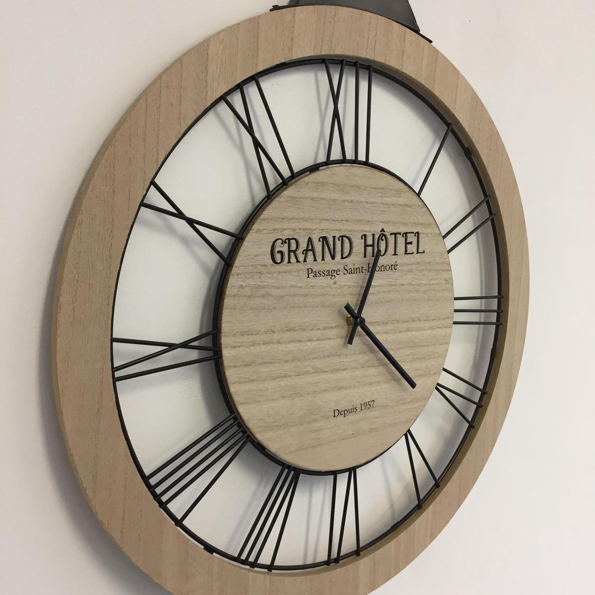 Wandklok Grand Hotel Industrieel Vintage Design