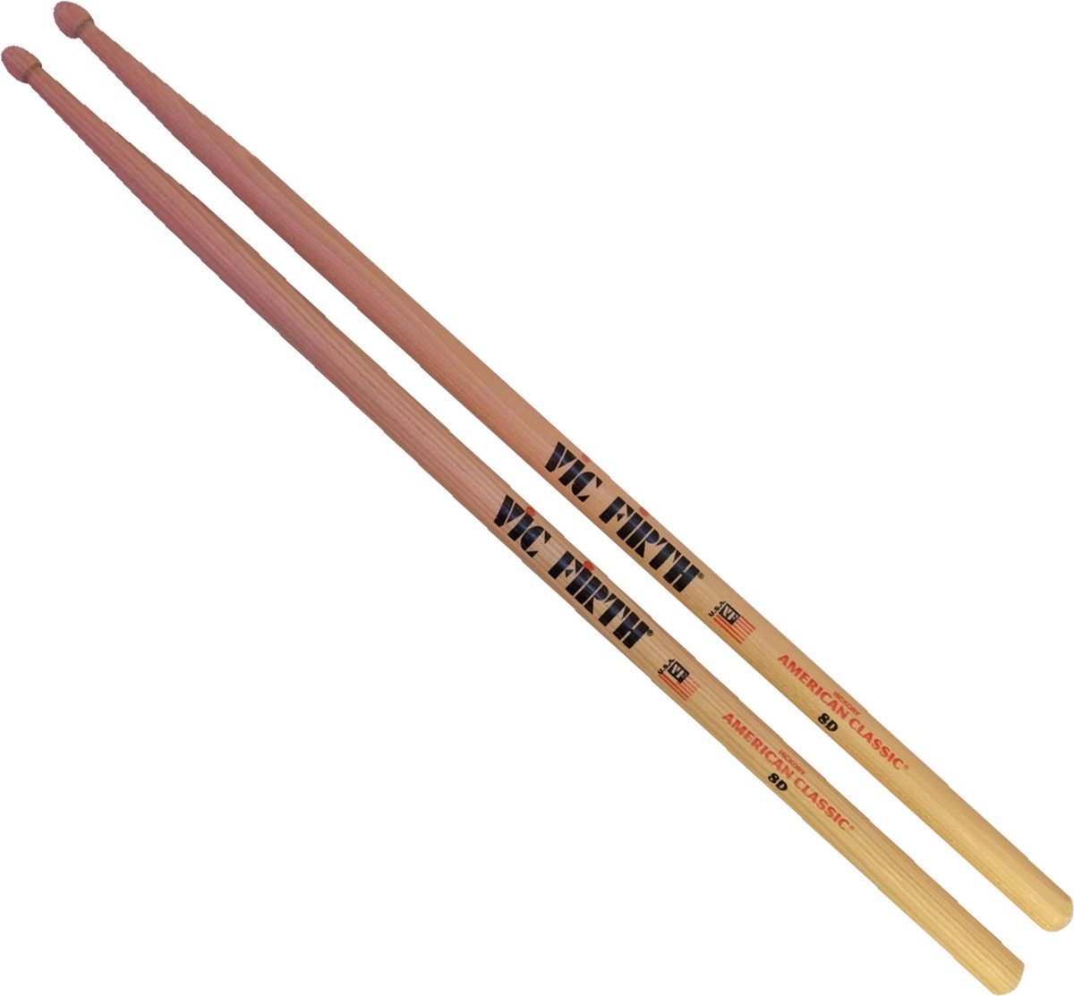 Vic Firth 8D - Paar drumstokken, hickory