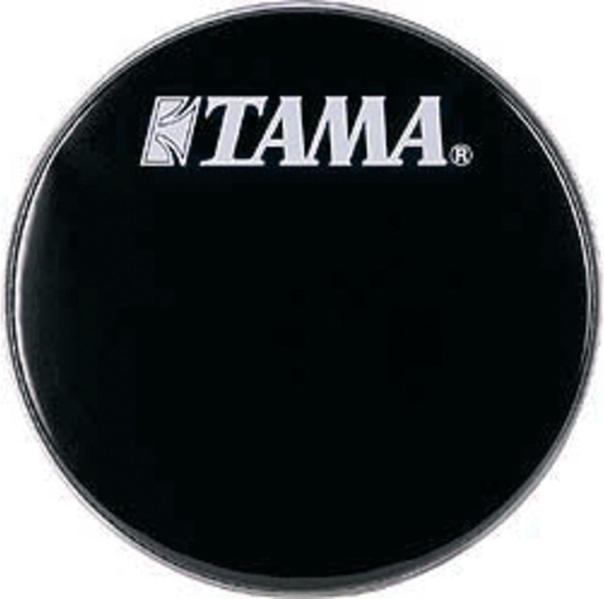 Tama basDrum Frontvel BK20BMWS, 20", zwart, Logo - Bass drumvel