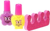 Toi-toys Make-upset Nagellak 8 Cm 3-delig Paars/geel